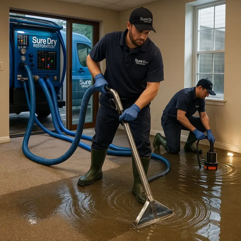 Water Extraction and Removal process in Coopertown, TN